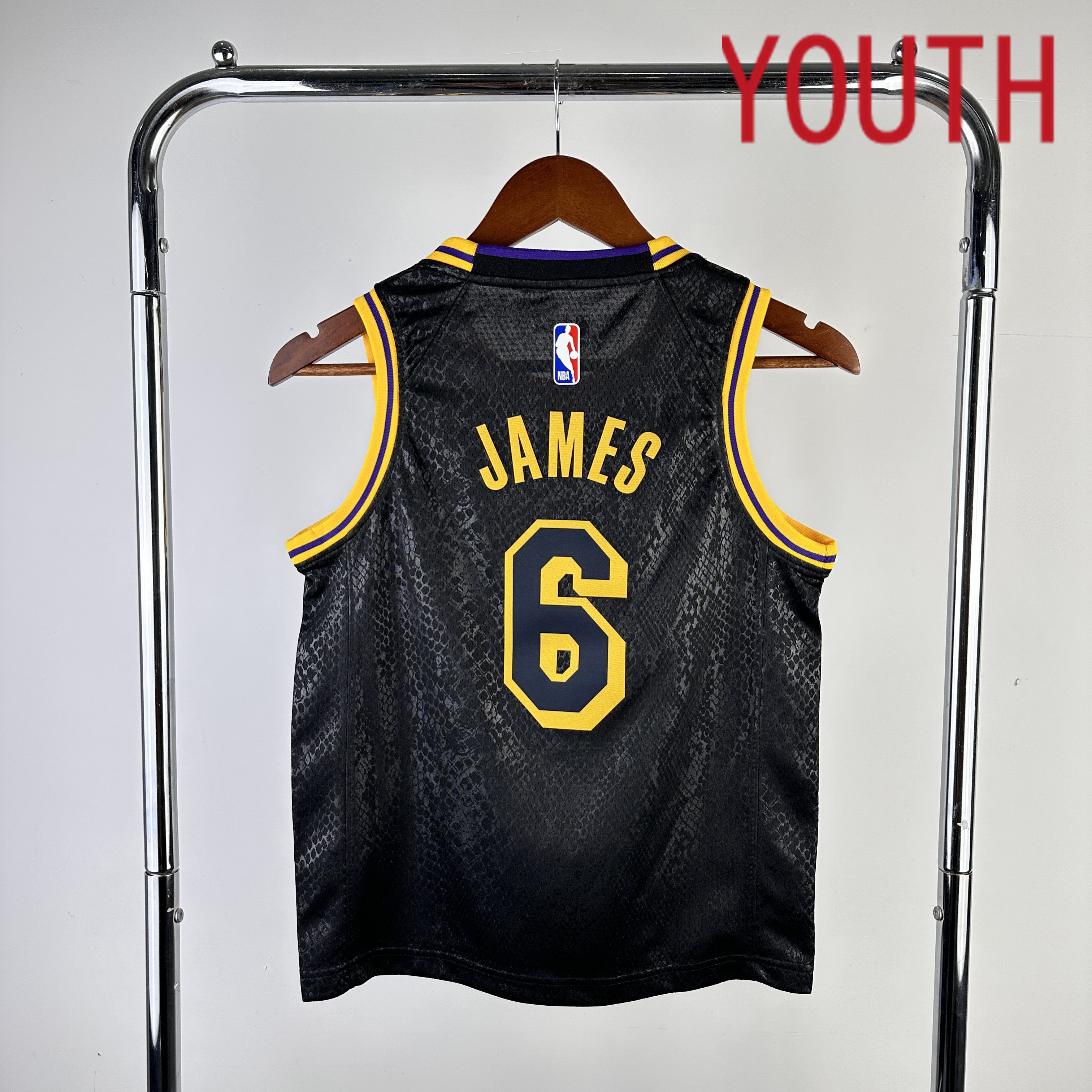 Youth Los Angeles Lakers #6 James Stitched Black Nike NBA 2024 Jersey->minnesota timberwolves->NBA Jersey